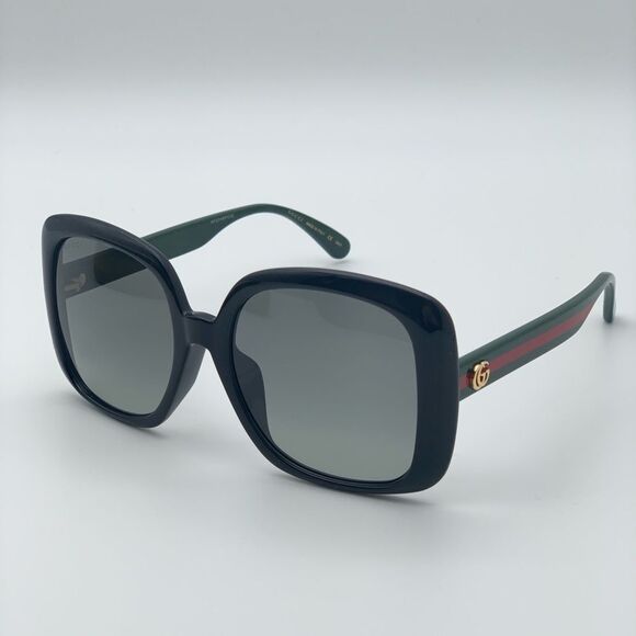 Brand NEW GUCCI GG0714SA 001 Gradient Women Square Sunglasses - Picture 1 of 12